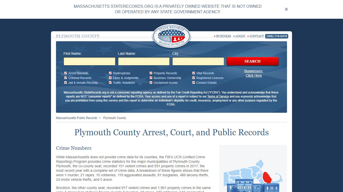 Plymouth County Arrest, Court, and Public Records